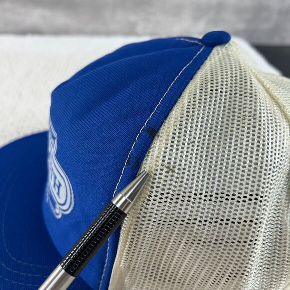 Vintage Oldsmobile Pontiac GMC Mesh Snapback Trucker Hat OSFA Two Tone Cap - Picture 8 of 10